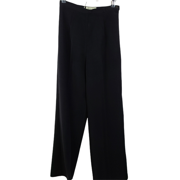 Amanda Smith Ultra High Waist Black Wide Leg Pant 10 - Picture 1 of 5